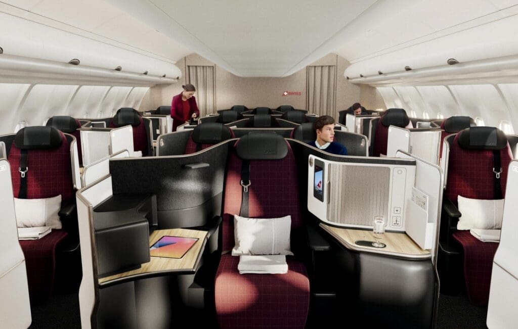 a group of people in a plane