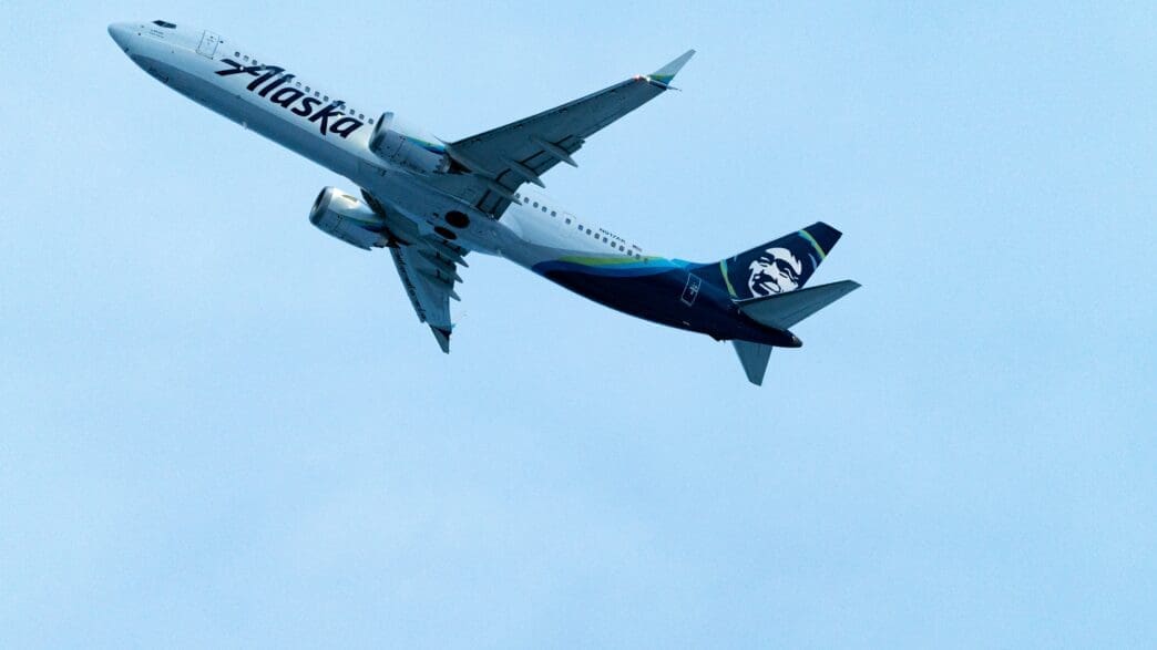 a plane flying in the sky