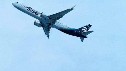 a plane flying in the sky
