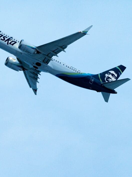 a plane flying in the sky