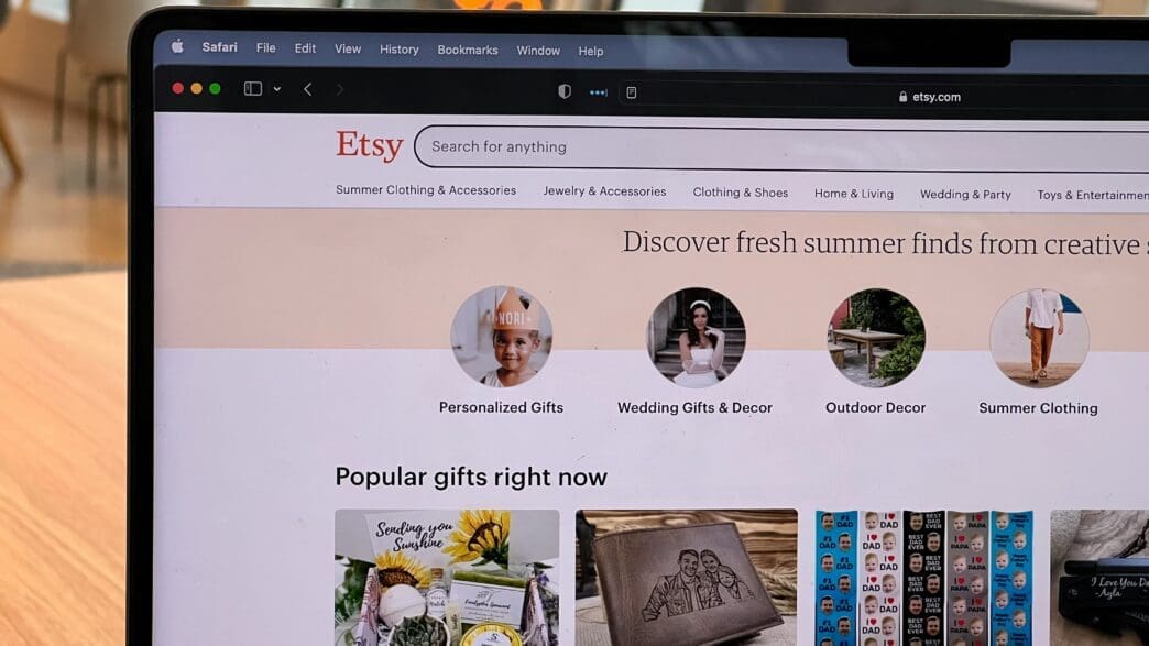 a computer screen with a website