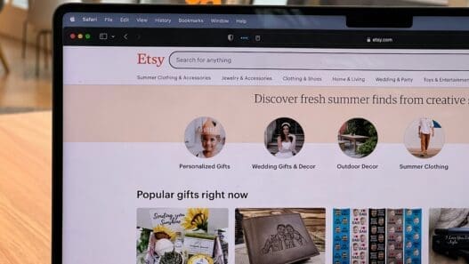 a computer screen with a website