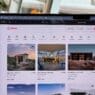 a computer screen with a picture of a house