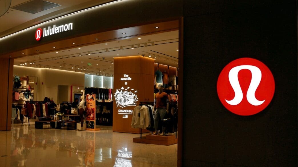 a store front with a sign