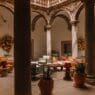 lobby of the Palacio de Godoy Caceres, part of Hilton's Curio Collection.