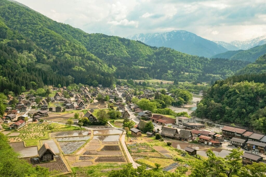 a village in the mountains
