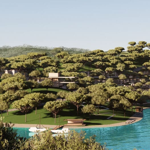 rendering of the St. Regis Karya Cove Resort, Bodrum