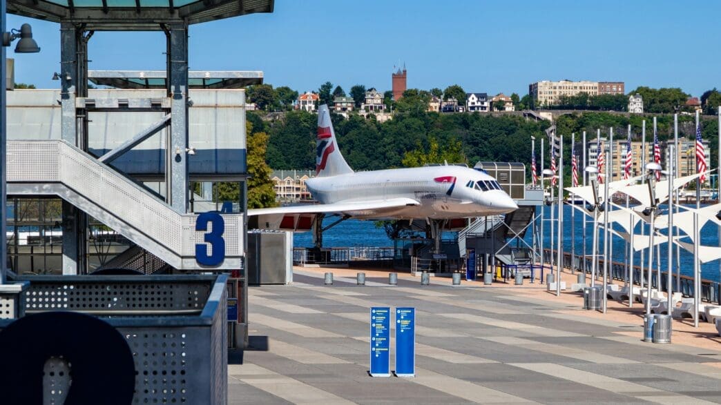 a plane on the ground