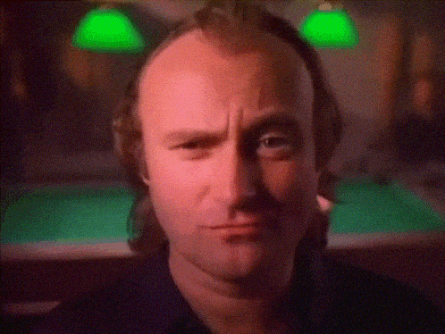 a man with a serious face