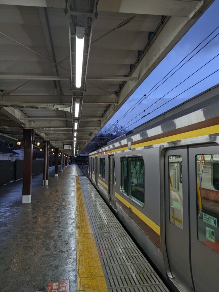 a train at a station