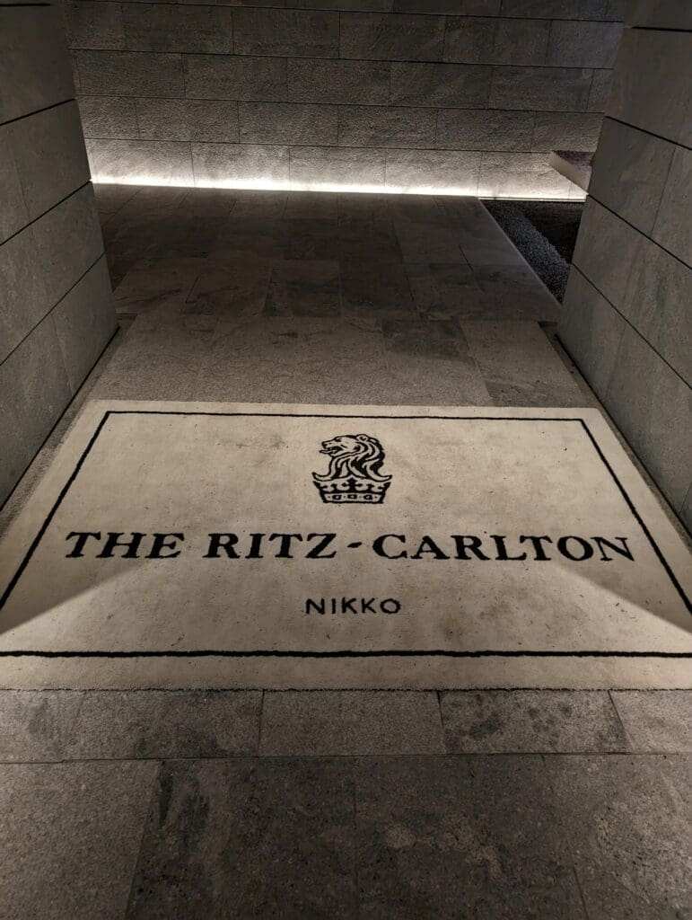 a sign on the ground