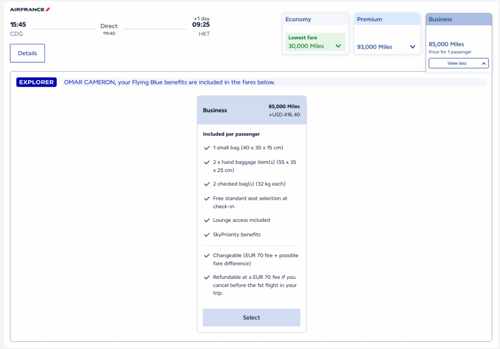 a screenshot of a flight registration