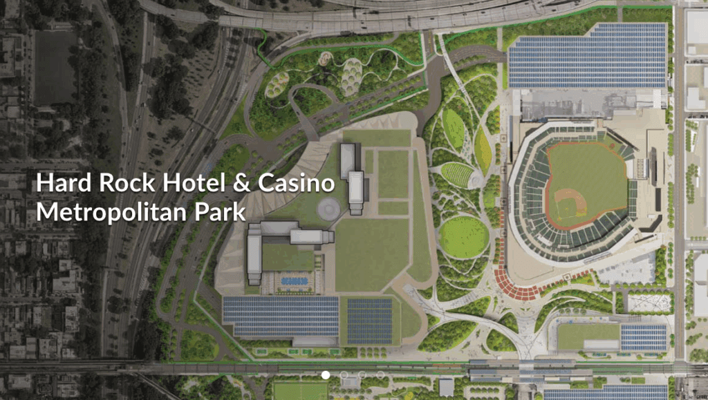 a map of a hotel and casino