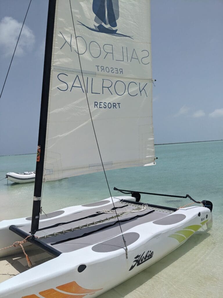 a sailboat on the water