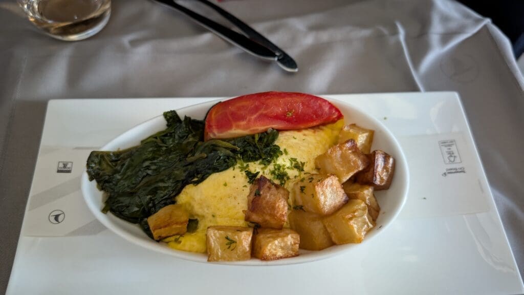 a plate of food on a table
