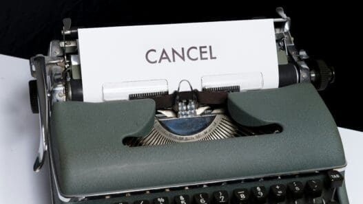 a typewriter with a paper in it