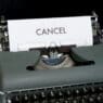 a typewriter with a paper in it