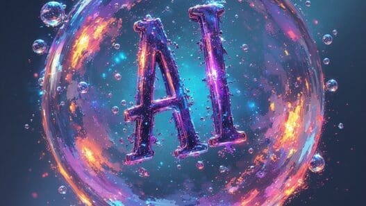 a colorful bubble with letters in it