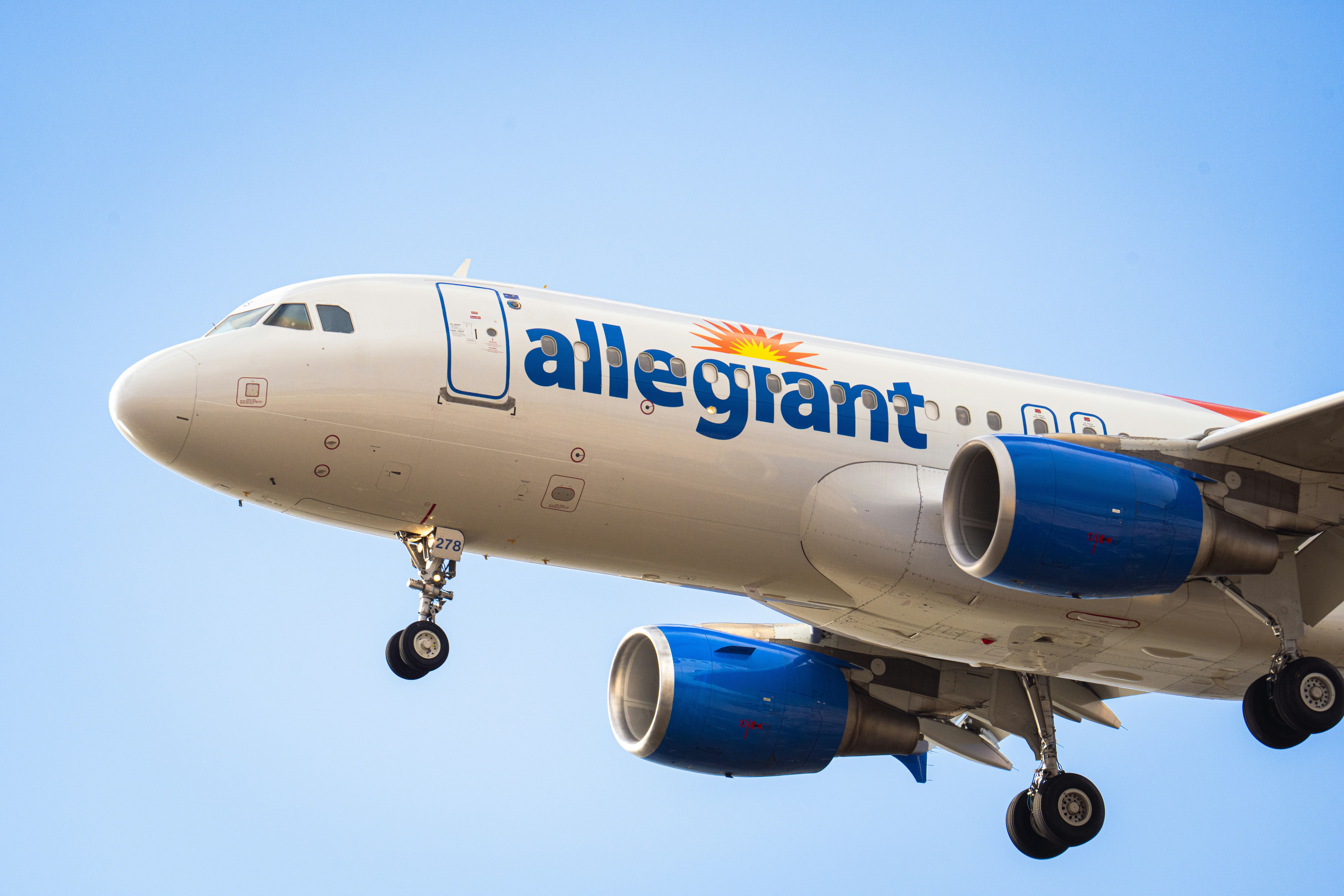 An Allegiant Airlines plane in flight