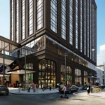 a building with many windows