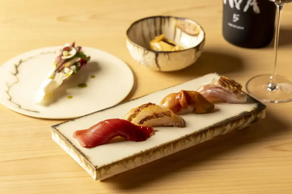 a plate of food on a table