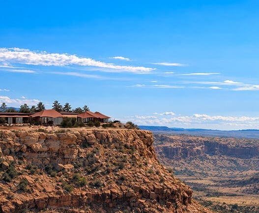 a building on a cliff