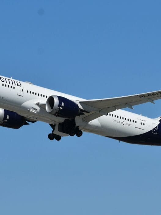 a large airplane in the sky