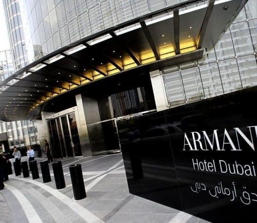 a building with a sign in front of it