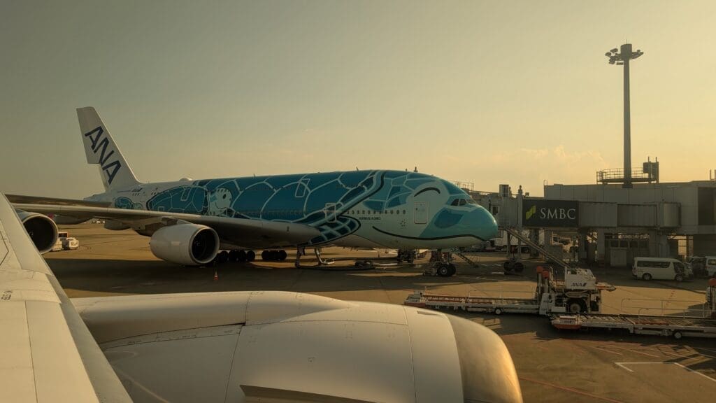 a large airplane on the tarmac