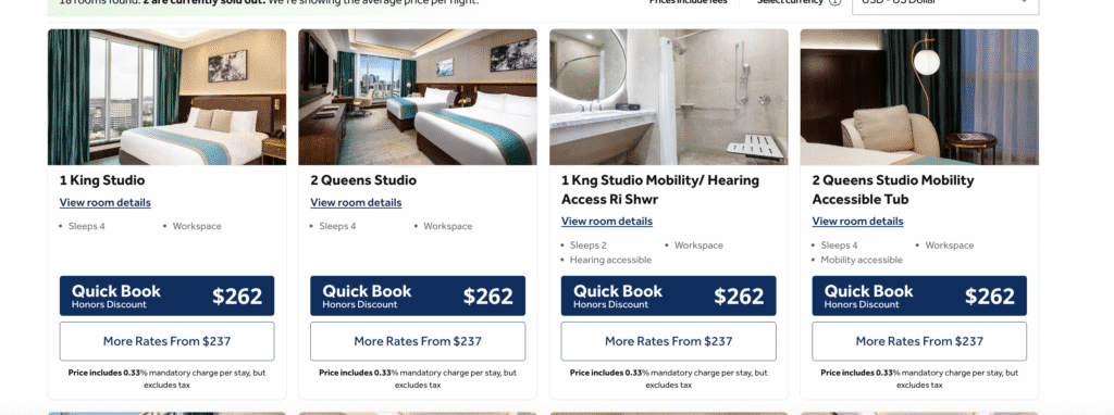 a screenshot of a hotel room