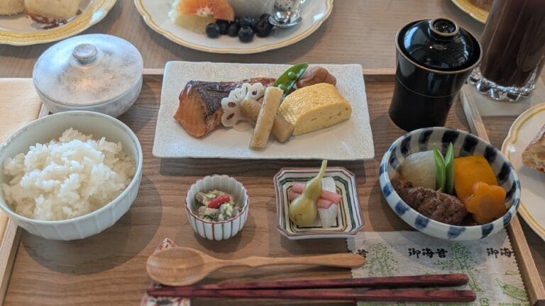 a plate of food on a table