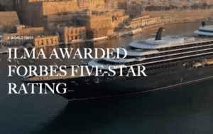 a large cruise ship in the water