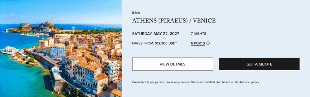 a screenshot of a cruise