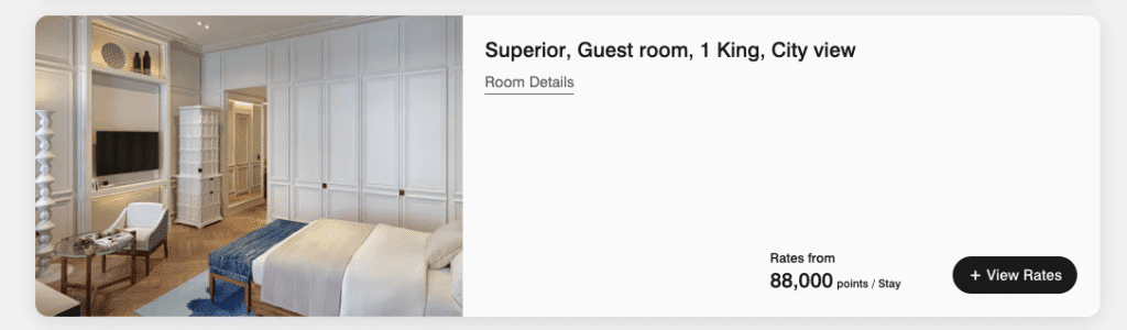 a screenshot of a hotel room