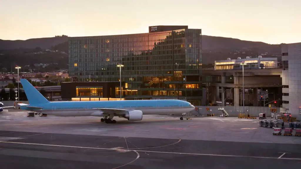 a plane on the runway