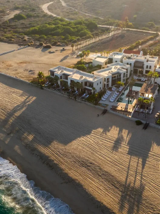 a building on a beach