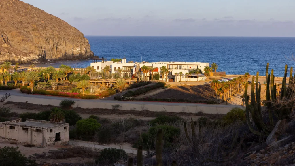a building near the water