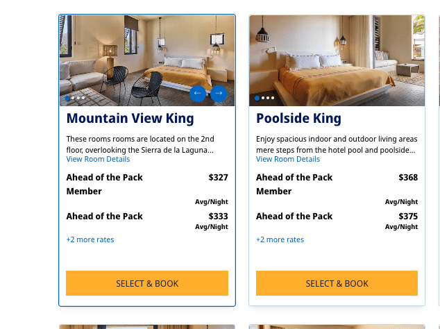 screens screenshot of a hotel room