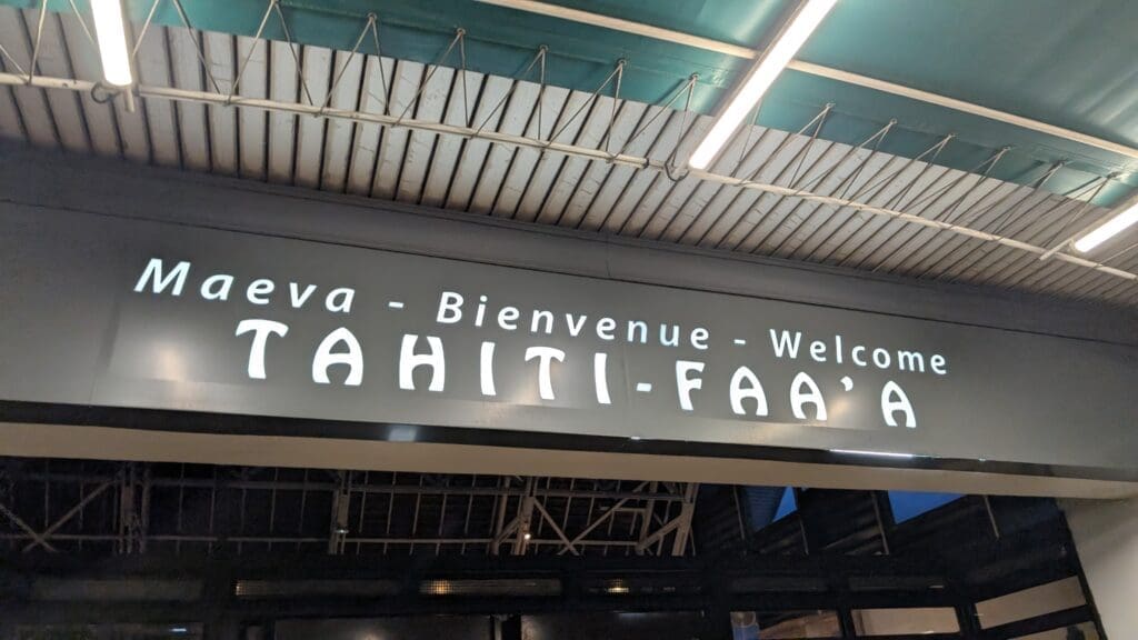 a sign with white text on it