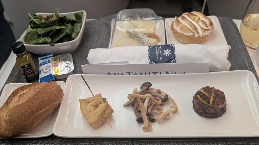 a plate of food on a table