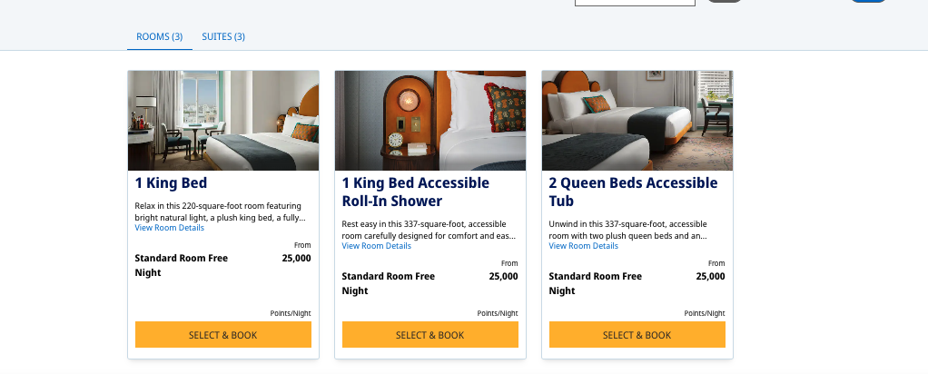 screens screenshot of a hotel room