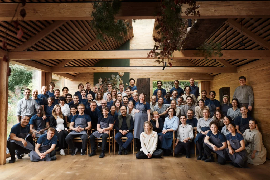 a group of people posing for a photo