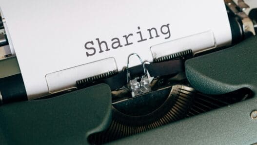 a typewriter with a piece of paper